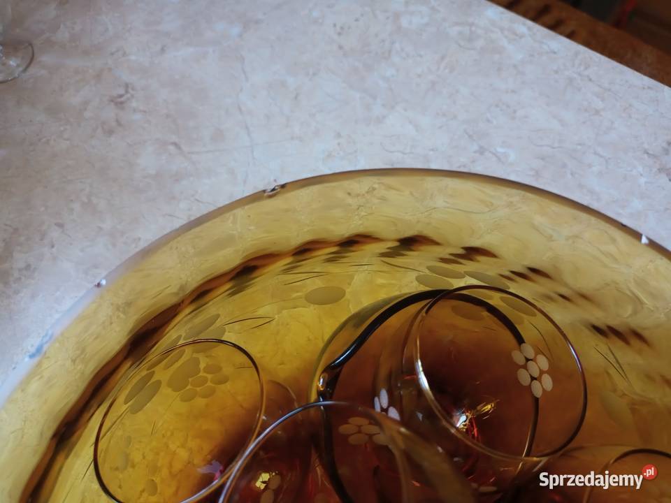 Waza z łyżką i 6 szklaneczkami Dom i Ogród śląskie Częstochowa