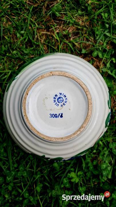 Duża Piękna Ceramiczna Niemiecka Doniczka Ulmer Świecie