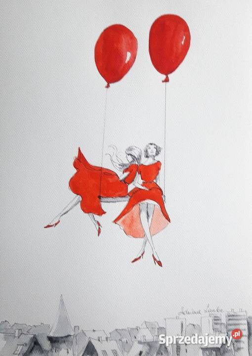 PODWÓJNE ODREALNIENIE akwarela artystki Adriany Katowice