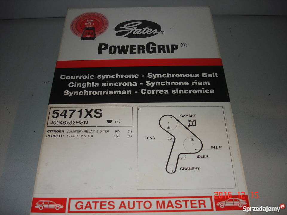 Pasek rozrządu CITROEN PEUGEOT G5471XS sprzedam