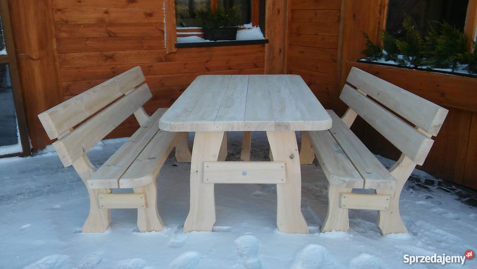 Meble ogrodowe barowe drewniane z Chojnice