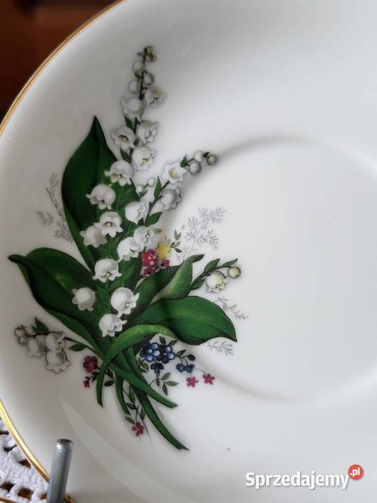 Royal Grafton spodki w konwalie do filiżanek Gdańsk sprzedam