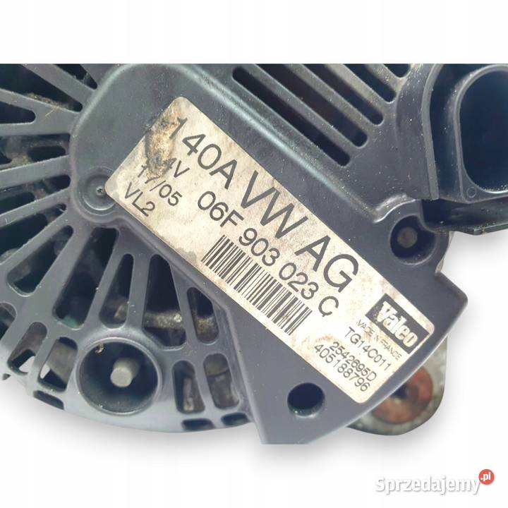 ALTERNATOR VW Golf V Passat B6 Seat Altea 19 TDI osobowe Układ elektryczny silnika lubelskie Chełm
