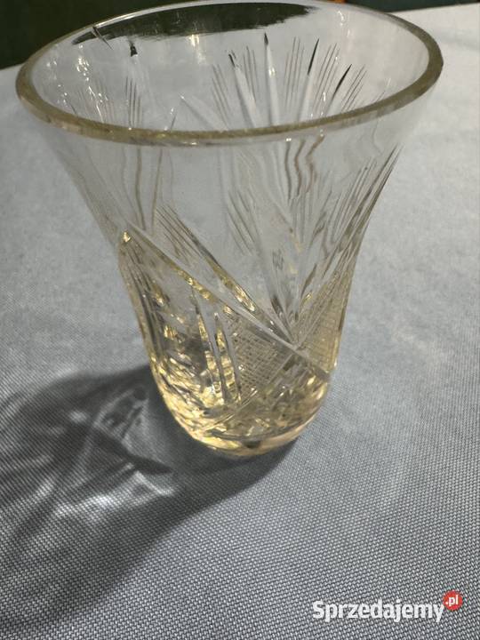 Szklaneczki kryształowe z czasowPRL lata 70 te Częstochowa sprzedam