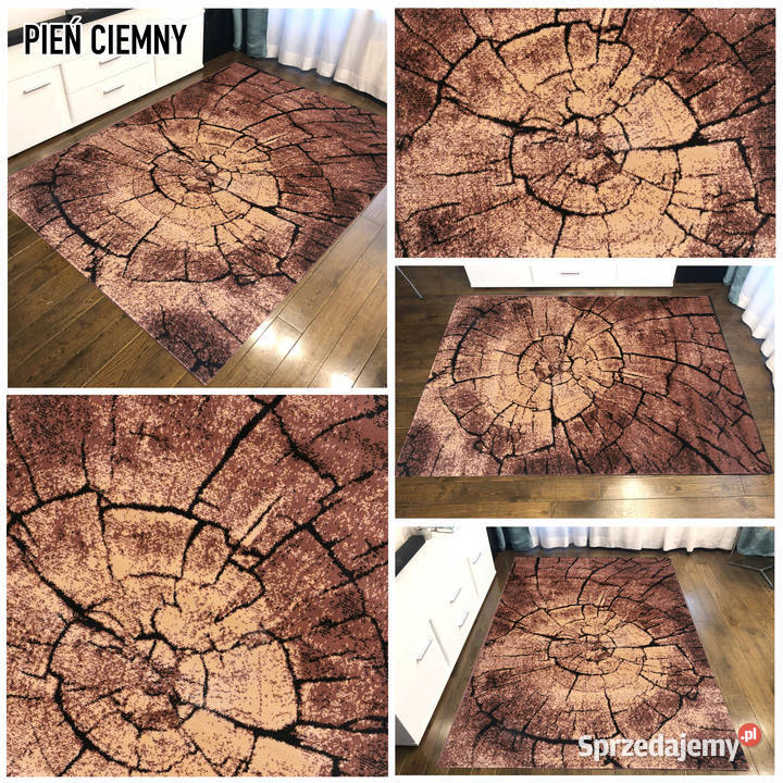 Dywan Alfa PIEŃ CIEMNY różne wymiary brąz beż Białystok