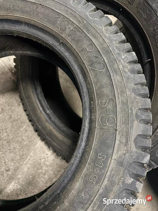 Opony fiat 126p PRL Stomil 135 r12 zima opolskie Prudnik sprzedam