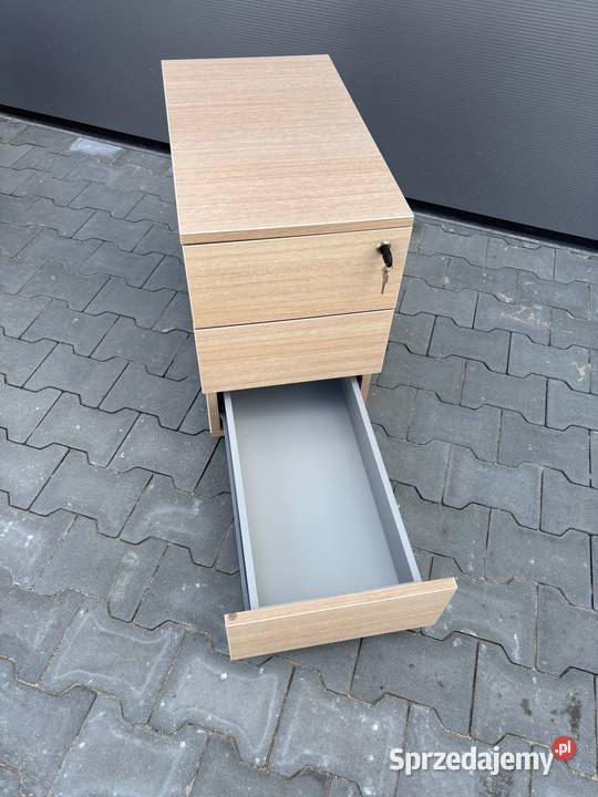 Kontenerek biurowy mdd jasne drewno