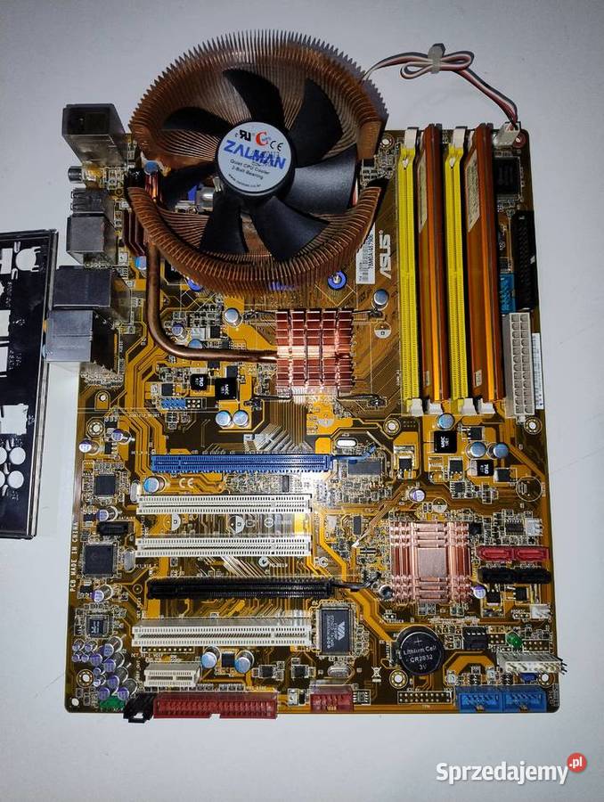 Asus P5KProcesor Radiator Pamięć Maskownica DDR2 800  lubuskie sprzedam