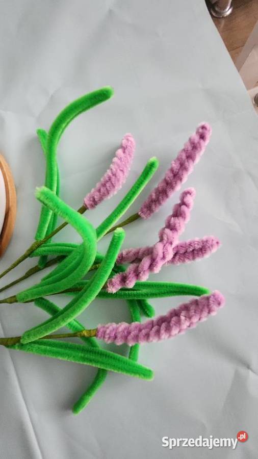 Ręcznie robiona LAWENDA z drucików wieczny Kraków