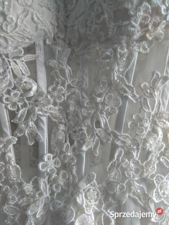 Sukienka ślubna biała Moda i Styl Kobiór sprzedam