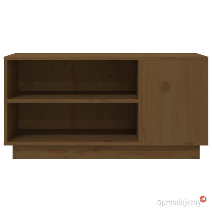 Szafka pod TV miodowy brąz 80x35x405 lite drewno Warszawa