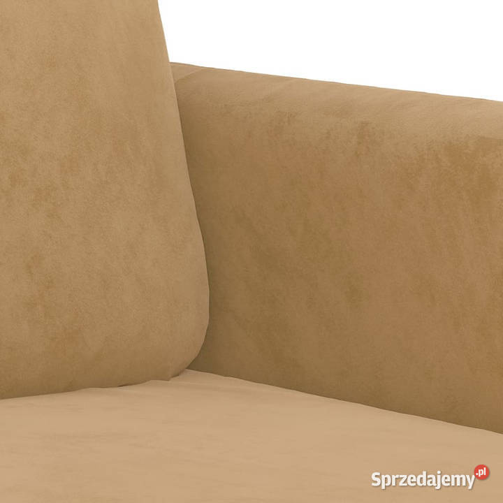Sofa 2osobowa brązowy 120 tapicerowana aksamitem