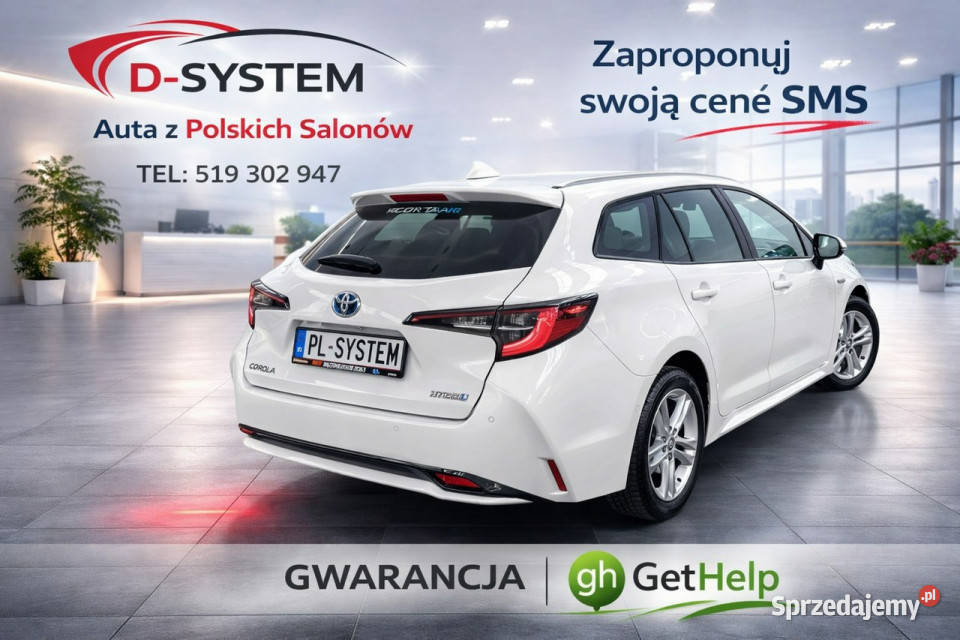 Toyota Corolla 2122 Salon Polska 18 HYBRID 1wł z światła LED podlaskie Białystok sprzedam