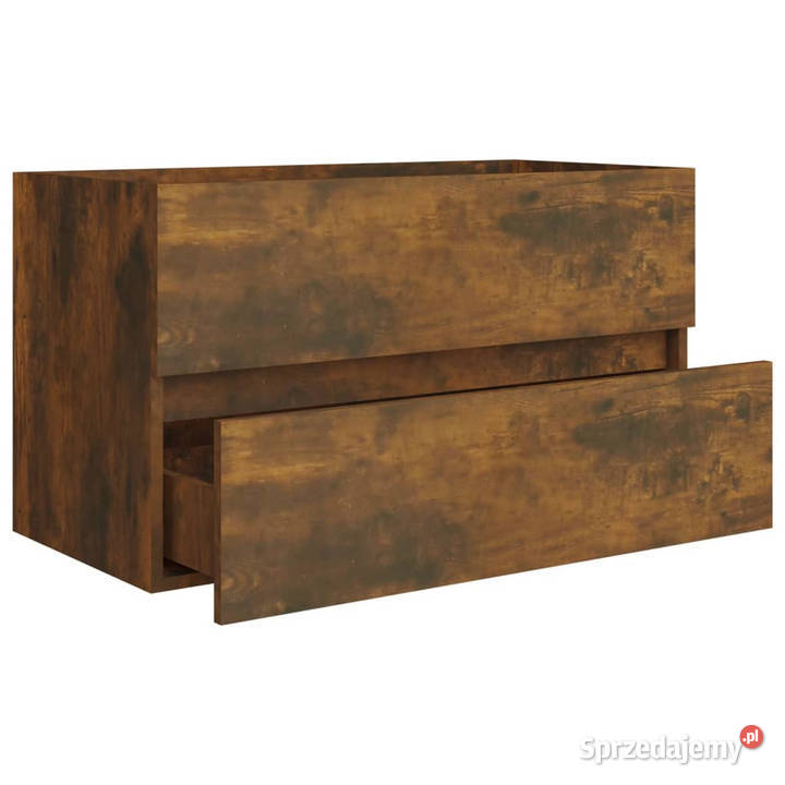 Szafka pod umywalkę przydymiony dąb 80x385x45