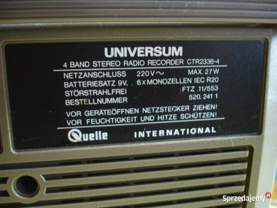 Radiomagnetofon UNIVERSUM CTR2336
