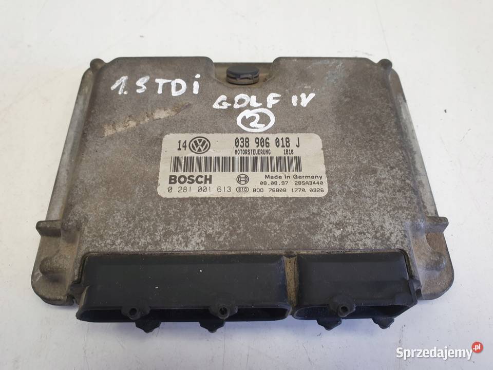 VW Golf IV 19 TDI STEROWNIK SILNIKA 038906018J osobowe Janów