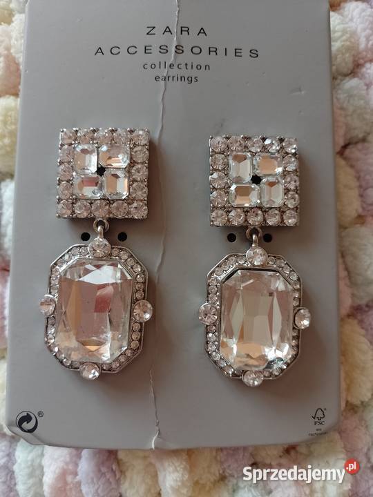 ZARA Bogato zdobione kolczyki wieczorowe z Dla kobiet Kraków
