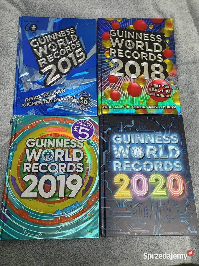 Guinness World Records zestaw 4 albumów język Gdynia