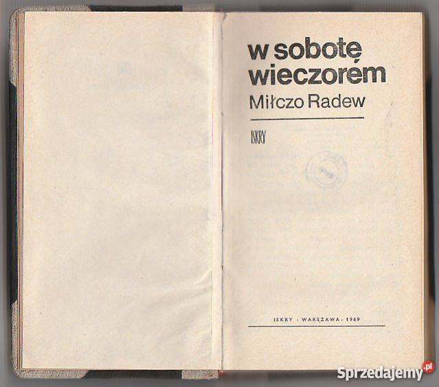 7711 W SOBOTĘ WIECZOREM MIŁCZO RADEW sprzedam
