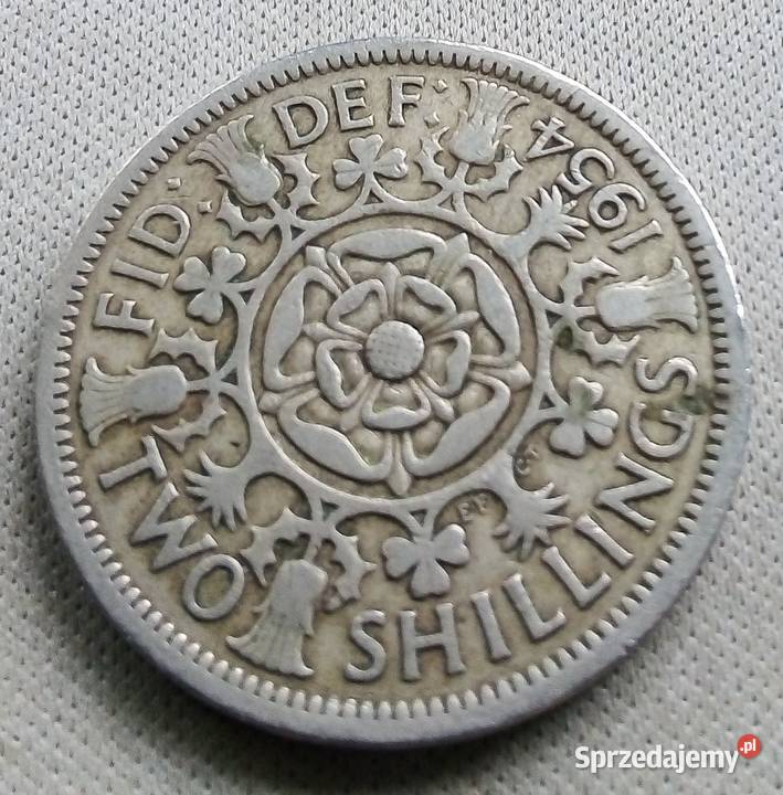 WIELKA BRYTANIATWO SHILLINGS1954 r mazowieckie Legionowo