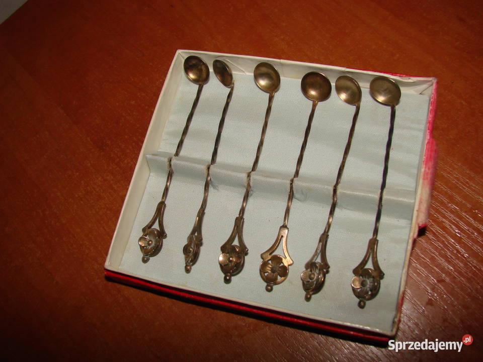 łyżeczki do kawioru PRL pomorskie Pruszcz Gdański