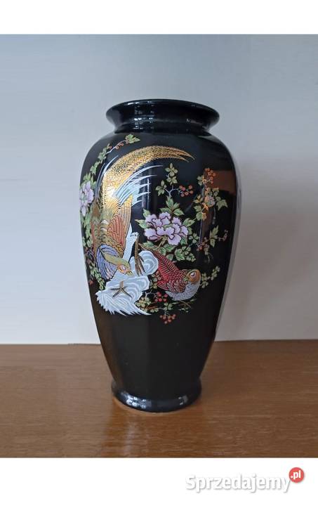 amfora wazon flakon ceramiczny z bażantem rajski Kielce