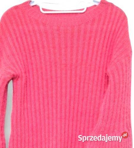 Wiralowy sweter w kolorze maliny rękaw dzwonek Wejherowo