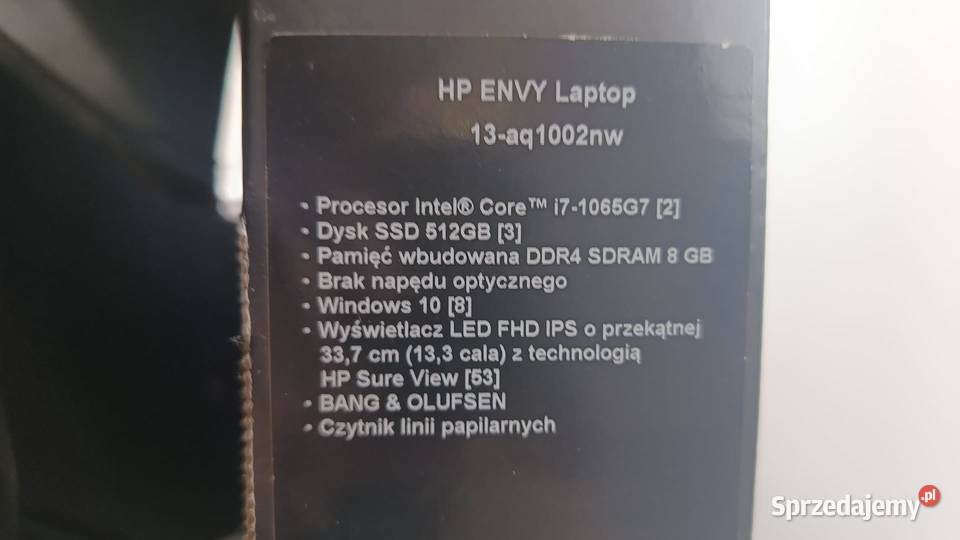 Laptop HP Envy 133 Wood Edition HP/Compaq śląskie Katowice