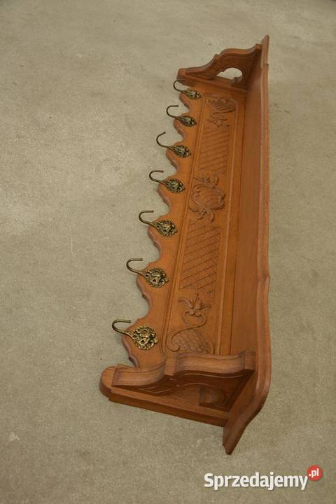 wieszak dębowy ścienny 131 Poddębice