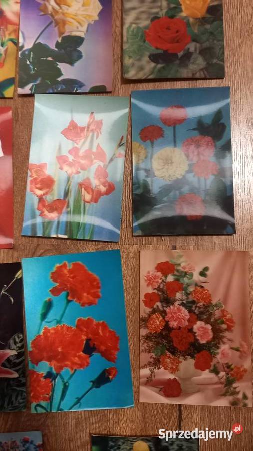 Kartki pocztówki 3d trójwymiarowe prl vintage śląskie