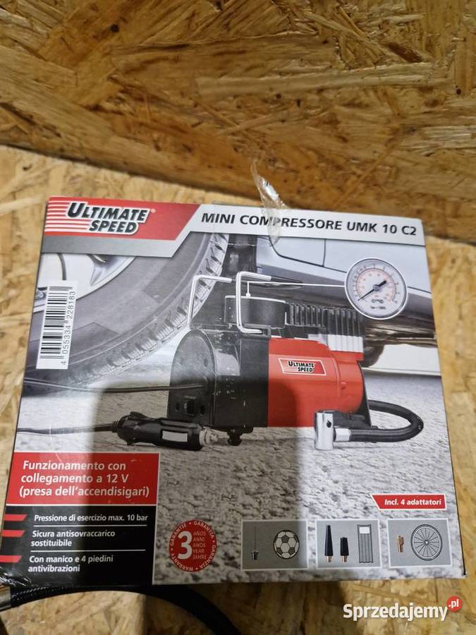 MINI KOMPRESOR SPRĘŻARKA 12V DO POMPOWANIA KÓŁ sprzedam
