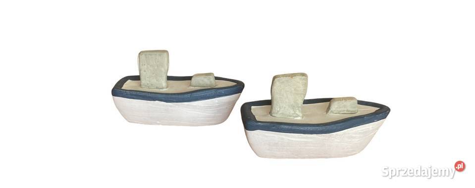 Ceramiczne stateczki dekoracja marynistyczna Warszawa