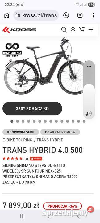 Kross Trans Hybrid 40 Zielona Góra