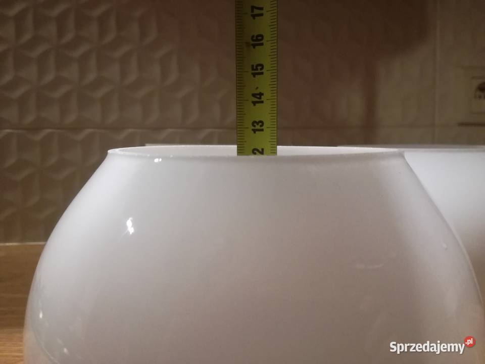 3 klosze białe do żyrandola Kraków