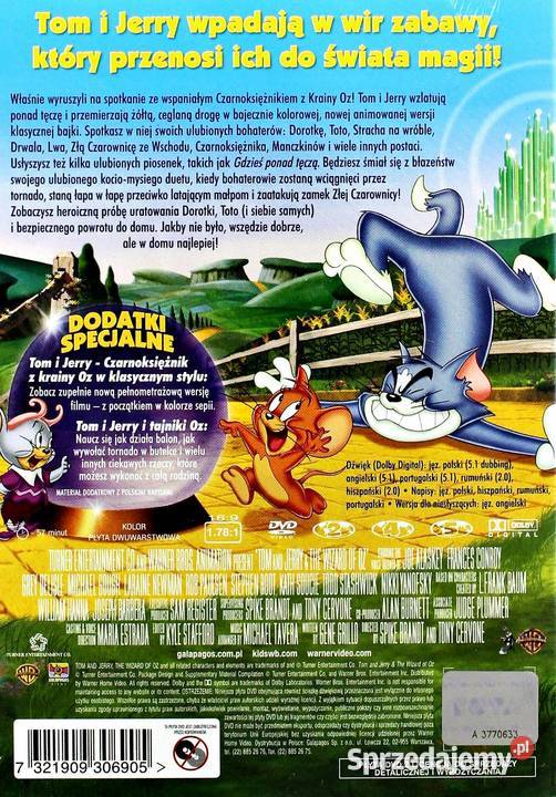 TOM I JERRY CZARNOKSIĘŻNIK Z KRAINY OZ wielkopolskie Kalisz