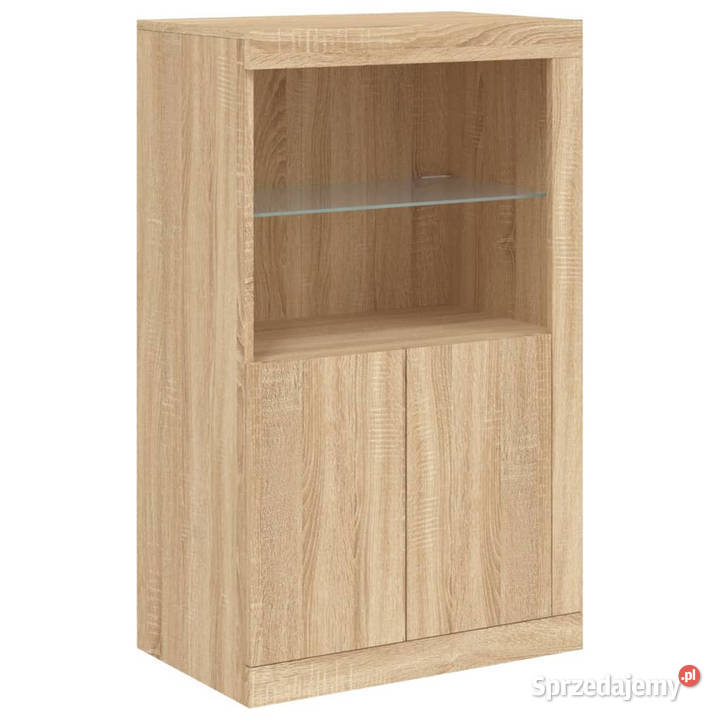 Szafka z oświetleniem LED dąb sonoma 162x37x100 mazowieckie