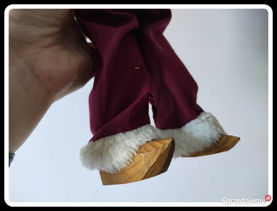 Kolekcjonerska lalka chłopiec drewniane nogi 35 Płock