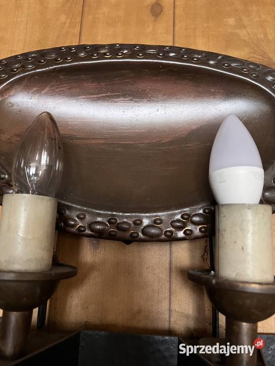 Kinkiet vintage metaloplastyka Bytom