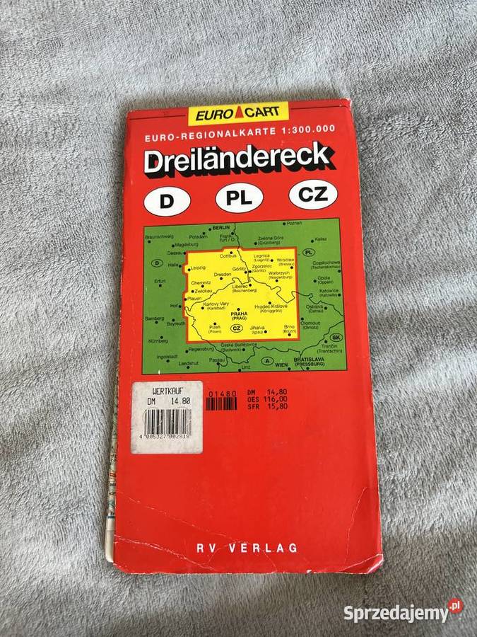 Euroregionalkarte Dreilndereck mapa Jasło