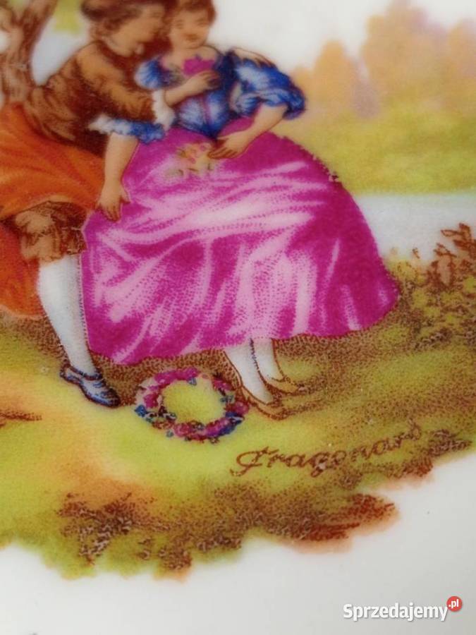 Popielnica ręcznie malowana Porcelana Francuska Warszawa