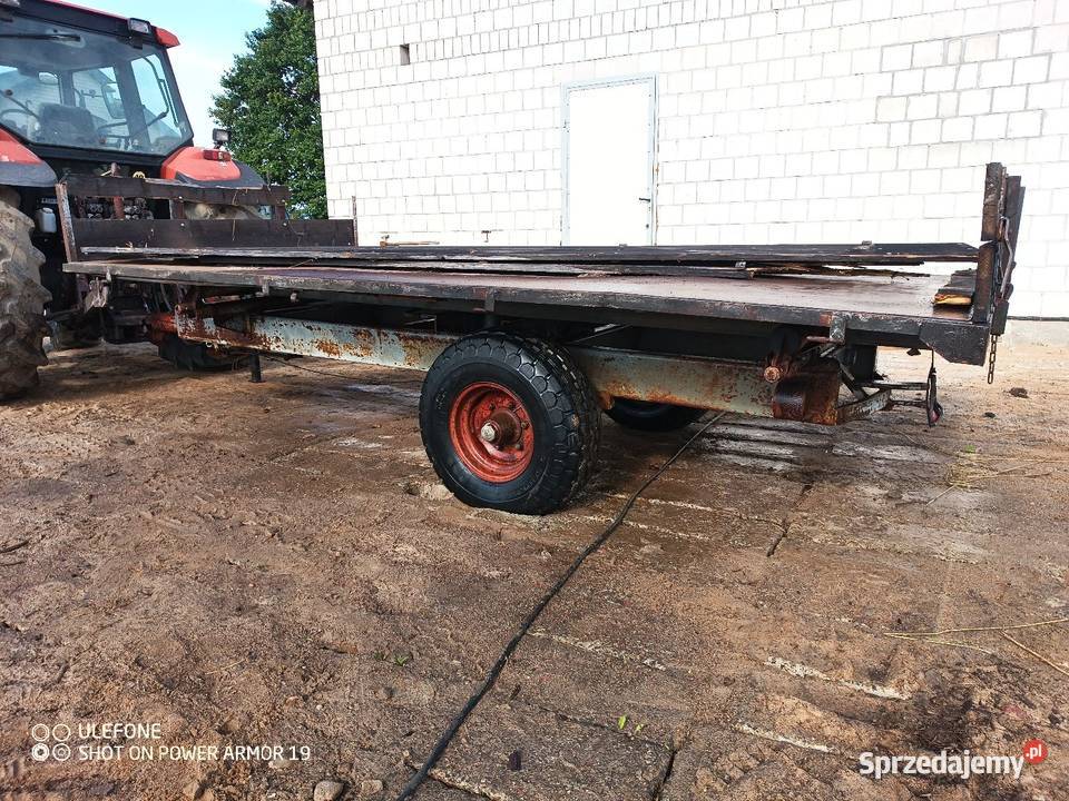 Przyczepa wywrotka 6t na 3 strony z hamulcem nieuszkodzony