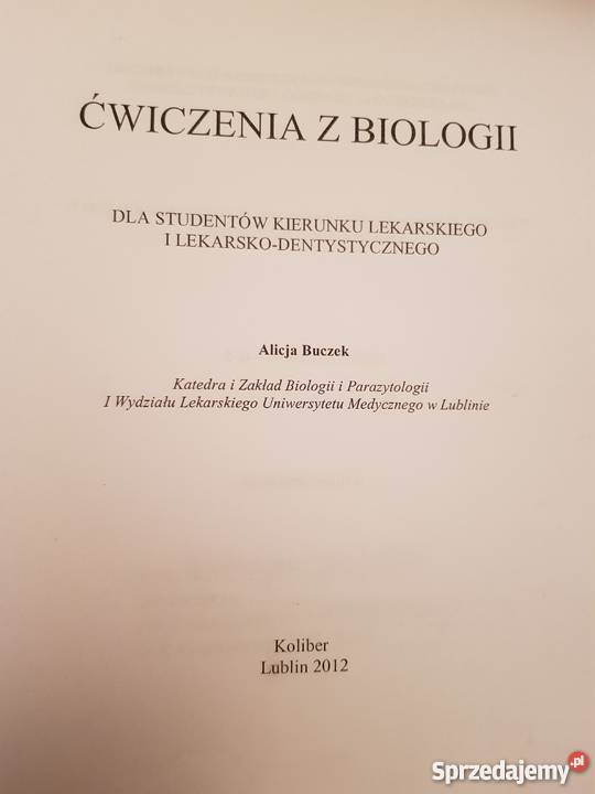 BIOLOGIAćwiczenia z biologii Buczek Kielce