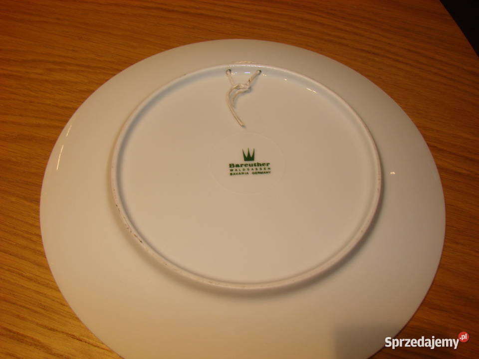 Bareuther seria Rembrandt porcelanowy talerz Pruszcz Gdański