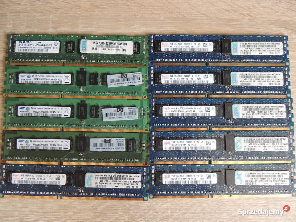 Pamięć Serwerowa DDR3 PC3L 10600R 40GB Kolonia Lgota