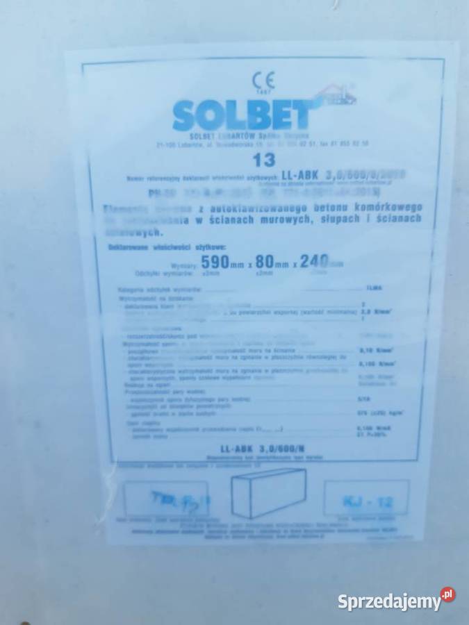 Płytki Solbet Optimal 600 8x24x59 Belix Łęczna