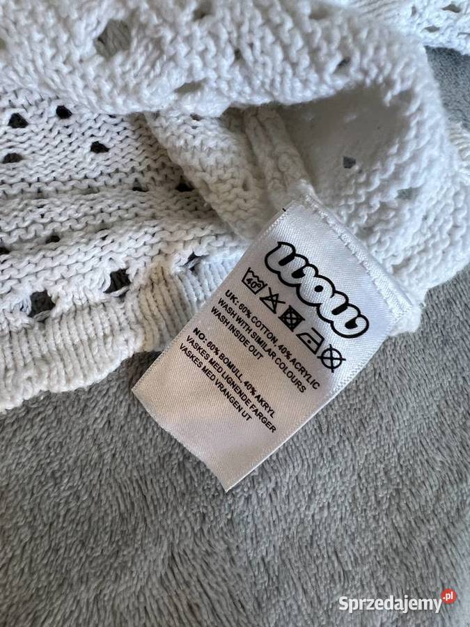 Sweter bolerko ażurowe białe kremowe Bluzy Jasło sprzedam