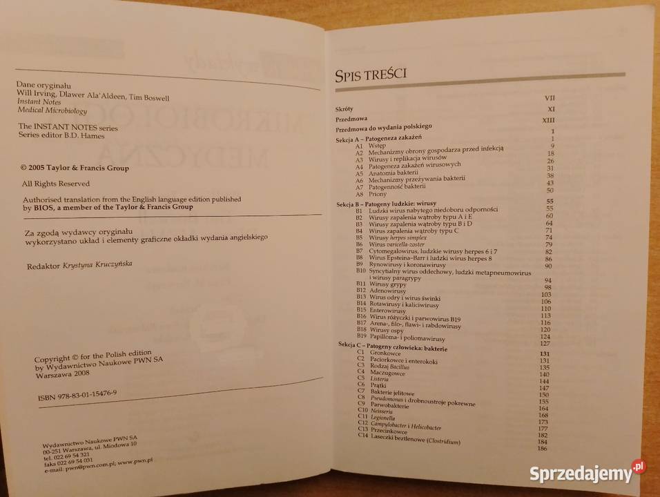 PODRĘCZNIK Mikrobiologia medyczna Krótkie kompendium, repetytorium, opracowanie Podręczniki Poznań