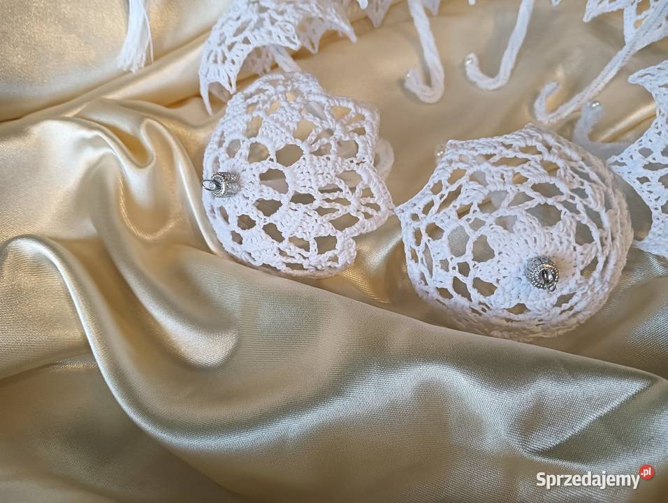 Parasolki szydełkowe ozdoby choinkowe Lublin