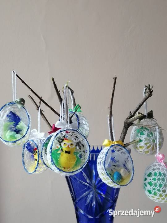 Kolorowe zawieszki wielkanocne w formie jajek Katowice sprzedam
