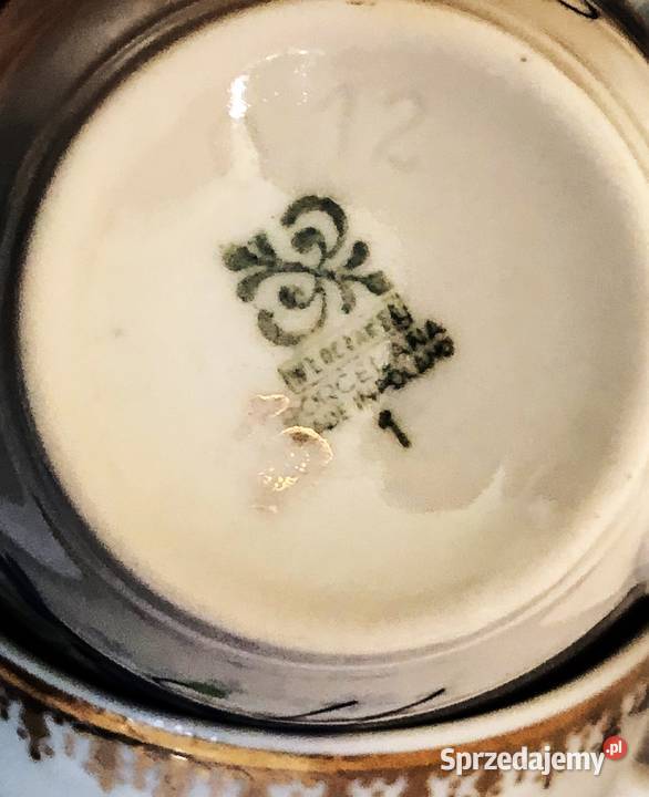Serwis kawowy na 6 osób porcelana Włocławek PRL